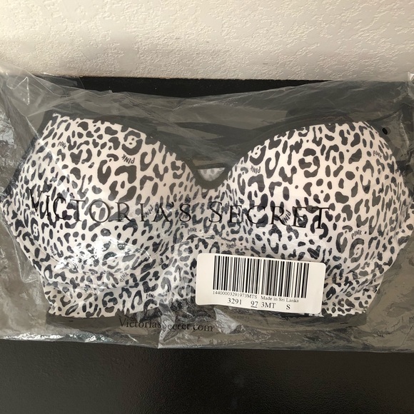 NEW Victoria’s Secret PINK Leopard Bralette Size S - Picture 6 of 6